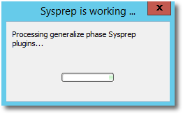 Using Sysprep on Windows 2012R2 and Acropolis - Sysprep running
