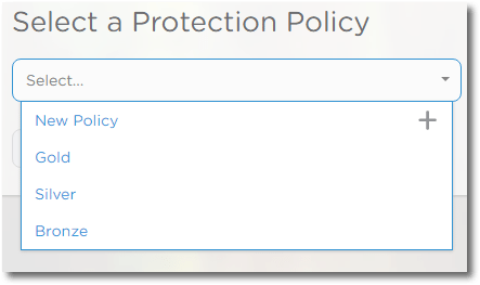 Cohesity - Protecting VMs - Selecting a Policy