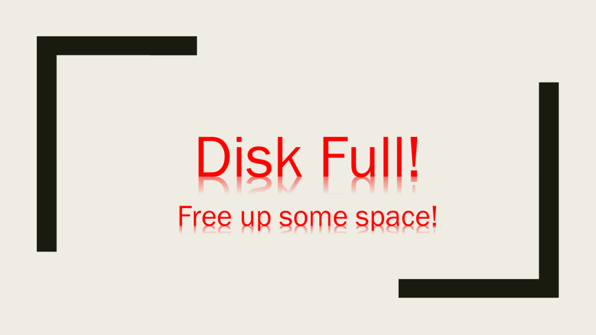 Dropbox and OneDrive -Disk Full
